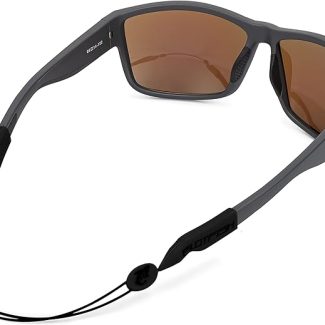 Pilotfish No Tail Adjustable Eyewear Retainer Cable Strap: Sunglasses, Eyeglasses, Glasses (16 Inch, Tactical Black)